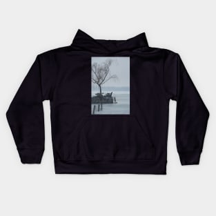 silhouette of love Kids Hoodie